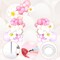 Balloon Arch Stand Kit with Base 8.2 Feet and 5 Feet Free Bending Shape Half Arch Balloon Stand Balloon Arch Frame for Birthday Baby Shower Wedding Graduation Party Decorations